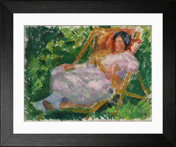 Framed Print : In the garden, 1922. Creator: Felix Nylund Framed Print : In the garden, 1922. Creator: Felix Nylund