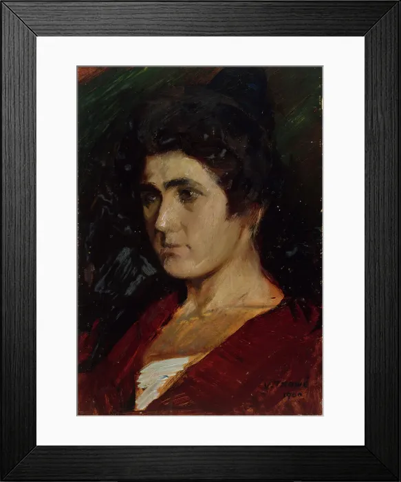 Framed Print : Portrait of a Woman, 1900. Creator: Verner Thome Framed Print : Portrait of a Woman, 1900. Creator: Verner Thome