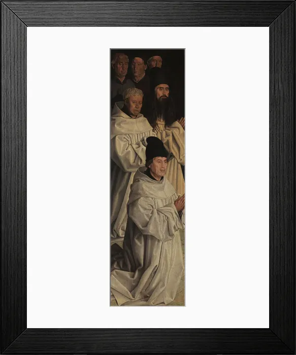 Framed Print : Panel of the Friars. The Adoration of Saint Vincent, c 1450. Creator: Gonçalves, Nuno (active 1445-1480) Framed Print : Panel of the Friars. The Adoration of Saint Vincent, c 1450. Creator: Gonçalves, Nuno (active 1445-1480)