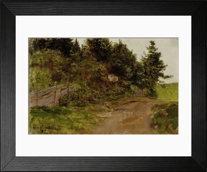 Framed Print : Path in the Forest, 1887. Creator: Eero Jarnefelt Framed Print : Path in the Forest, 1887. Creator: Eero Jarnefelt