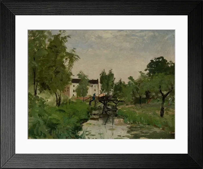 Framed Print : Landscape from Düsseldorf, 1878. Creator: Elias Muukka Framed Print : Landscape from Düsseldorf, 1878. Creator: Elias Muukka