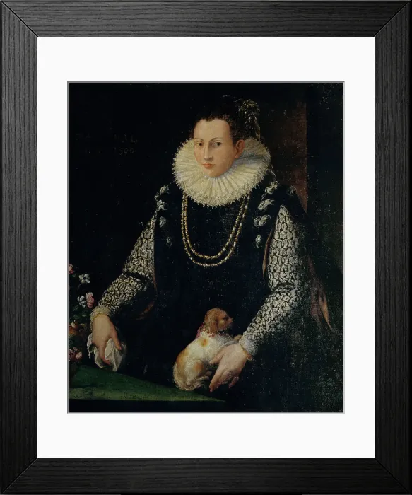 Framed Print : Portrait of Margaret of Valois (1553-1615), 1590. Creator: Anonymous Framed Print : Portrait of Margaret of Valois (1553-1615), 1590. Creator: Anonymous
