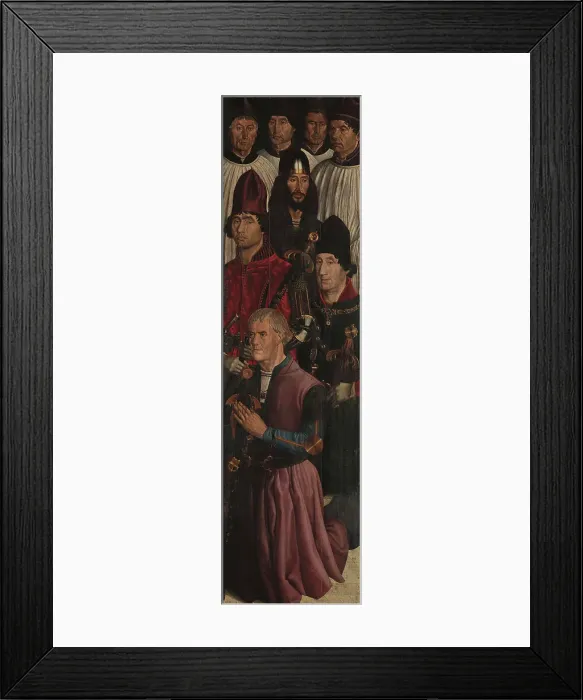 Framed Print : Panel of the Knights. The Adoration of Saint Vincent, c 1450. Creator: Gonçalves, Nuno (active 1445-1480) Framed Print : Panel of the Knights. The Adoration of Saint Vincent, c 1450. Creator: Gonçalves, Nuno (active 1445-1480)