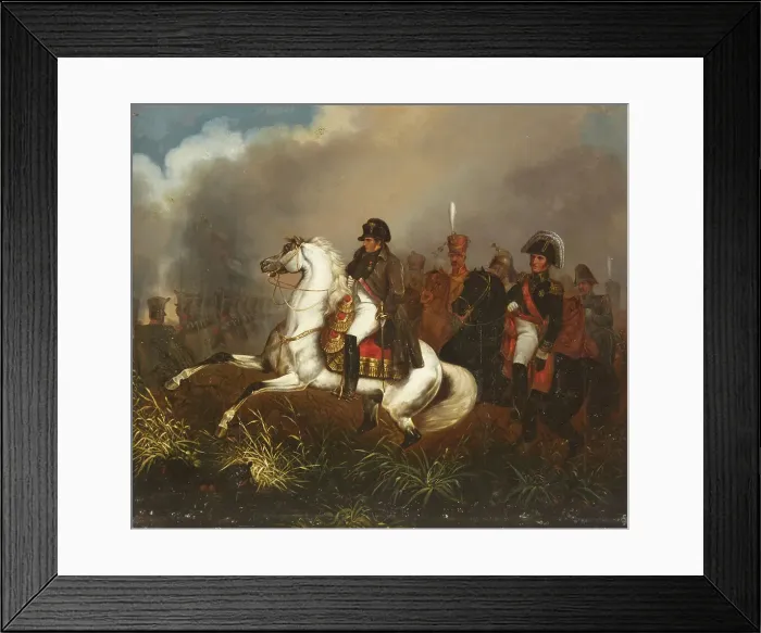 Framed Print : Napoleon at the Battle of Quatre Bras on 16 June 1815, First quarter of 19th cen. Creator: Anonymous Framed Print : Napoleon at the Battle of Quatre Bras on 16 June 1815, First quarter of 19th cen. Creator: Anonymous