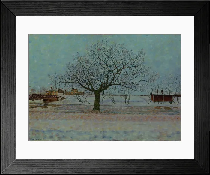 Framed Print : Sallow; The Weeping Willow, 1934. Creator: Vilho Lampi Framed Print : Sallow; The Weeping Willow, 1934. Creator: Vilho Lampi