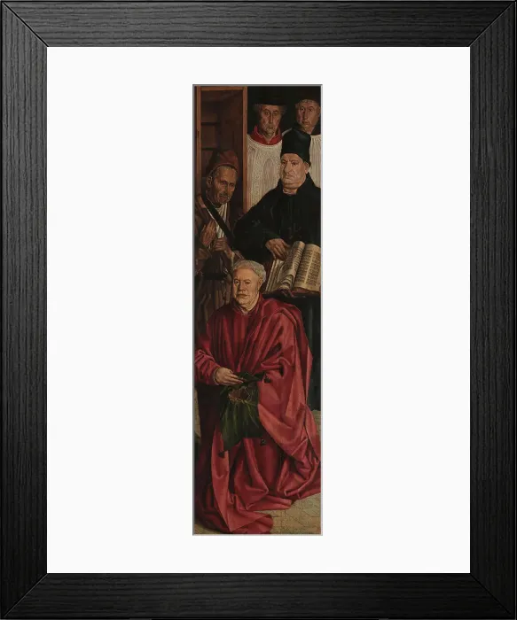 Framed Print : Panel of the Relic. The Adoration of Saint Vincent, c 1450. Creator: Gonçalves, Nuno (active 1445-1480) Framed Print : Panel of the Relic. The Adoration of Saint Vincent, c 1450. Creator: Gonçalves, Nuno (active 1445-1480)