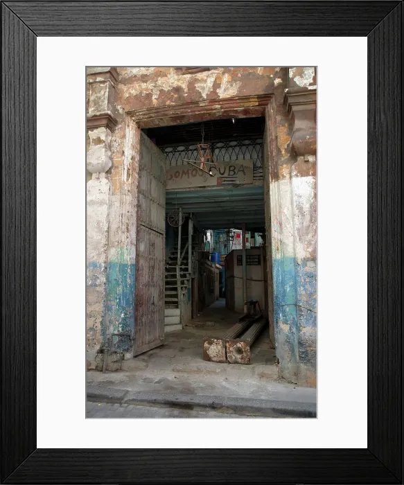 Framed Print : Old semi-ruined building, Havana, Cuba, 2024. Creator: Ethel Davies Framed Print : Old semi-ruined building, Havana, Cuba, 2024. Creator: Ethel Davies