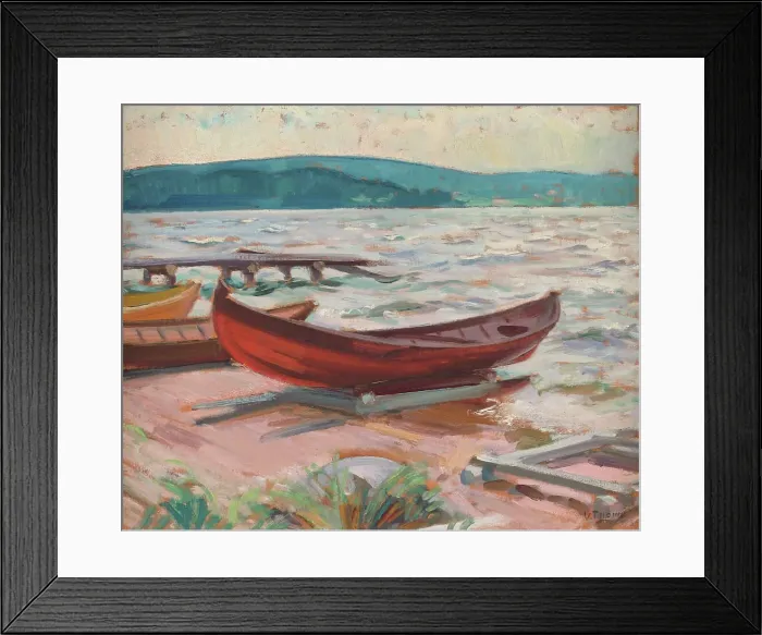 Framed Print : Boat on beach, 1935. Creator: Verner Thome Framed Print : Boat on beach, 1935. Creator: Verner Thome
