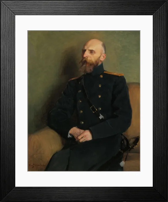 Framed Print : Portrait of Colonel R. Schulman. Creator: Eero Jarnefelt Framed Print : Portrait of Colonel R. Schulman. Creator: Eero Jarnefelt