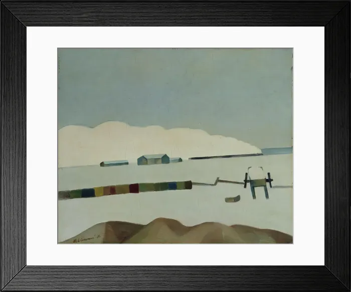 Framed Print : Landscape, 1931. Creator: Vilho Lampi Framed Print : Landscape, 1931. Creator: Vilho Lampi