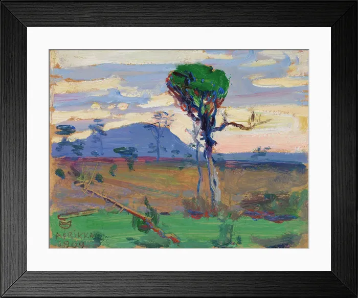 Framed Print : Mt. Donyo Sabuk, 1909. Creator: Akseli Gallen-Kallela Framed Print : Mt. Donyo Sabuk, 1909. Creator: Akseli Gallen-Kallela