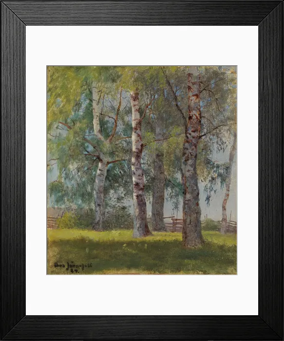 Framed Print : Birches, 1884. Creator: Eero Jarnefelt Framed Print : Birches, 1884. Creator: Eero Jarnefelt