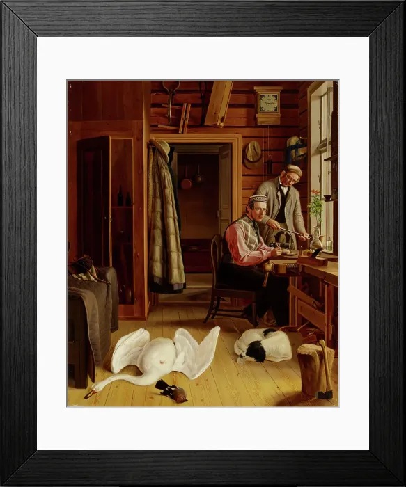 Framed Print : Interior of the Marieberg Workshop, 1850-1852. Creator: Ferdinand von Wright Framed Print : Interior of the Marieberg Workshop, 1850-1852. Creator: Ferdinand von Wright
