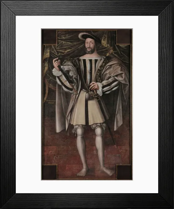Framed Print : Portrait of Francis I (1494-1547), King of France, Duke of Brittany, Count of Provence. Creator: Anonymous Framed Print : Portrait of Francis I (1494-1547), King of France, Duke of Brittany, Count of Provence. Creator: Anonymous