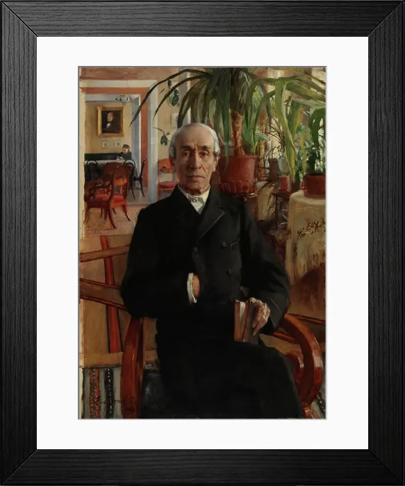 Framed Print : Portrait of Baron Johan Philip Palmén, Vice Chancellor of the University, 1890. Creator: Eero Jarnefelt Framed Print : Portrait of Baron Johan Philip Palmén, Vice Chancellor of the University, 1890. Creator: Eero Jarnefelt