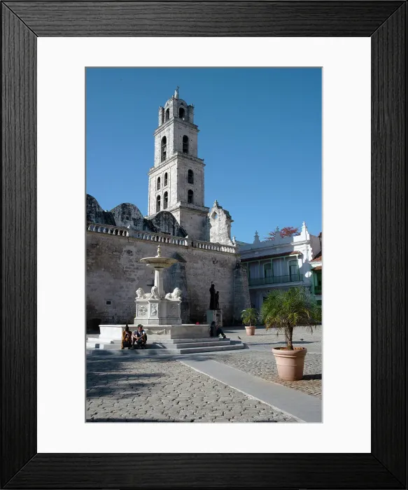 Framed Print : Plaza de San Francisco with the San Francisco de Asis in the background, Havana, Cuba, 2024. Creator: Ethel Davies Framed Print : Plaza de San Francisco with the San Francisco de Asis in the background, Havana, Cuba, 2024. Creator: Ethel Davies