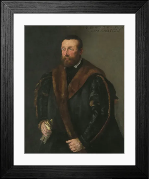 Framed Print : Portrait of Ortensius Campo Longus, c1540. Creator: Anonymous Framed Print : Portrait of Ortensius Campo Longus, c1540. Creator: Anonymous
