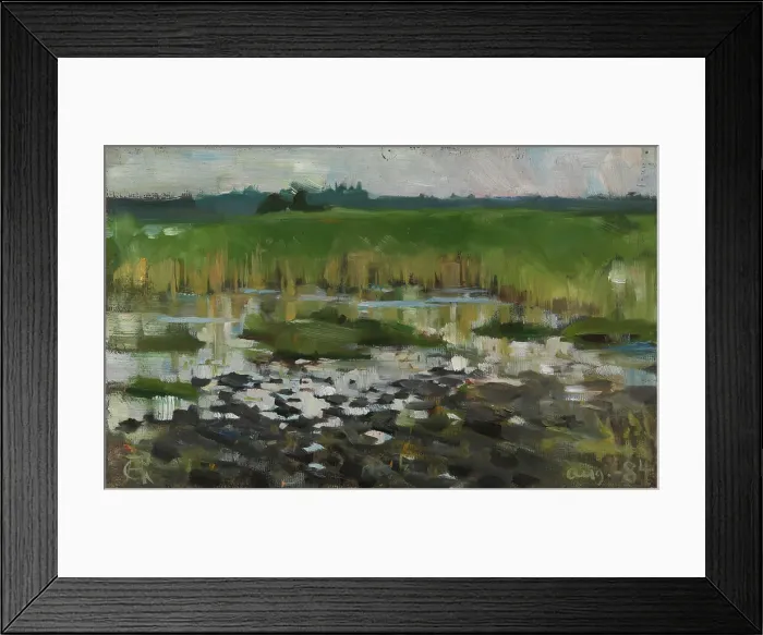 Framed Print : The Rushes, 1884. Creator: Akseli Gallen-Kallela Framed Print : The Rushes, 1884. Creator: Akseli Gallen-Kallela