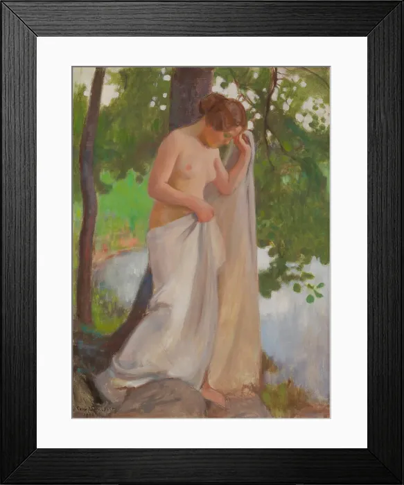 Framed Print : Bathing Sheet, 1906. Creator: Eero Jarnefelt Framed Print : Bathing Sheet, 1906. Creator: Eero Jarnefelt