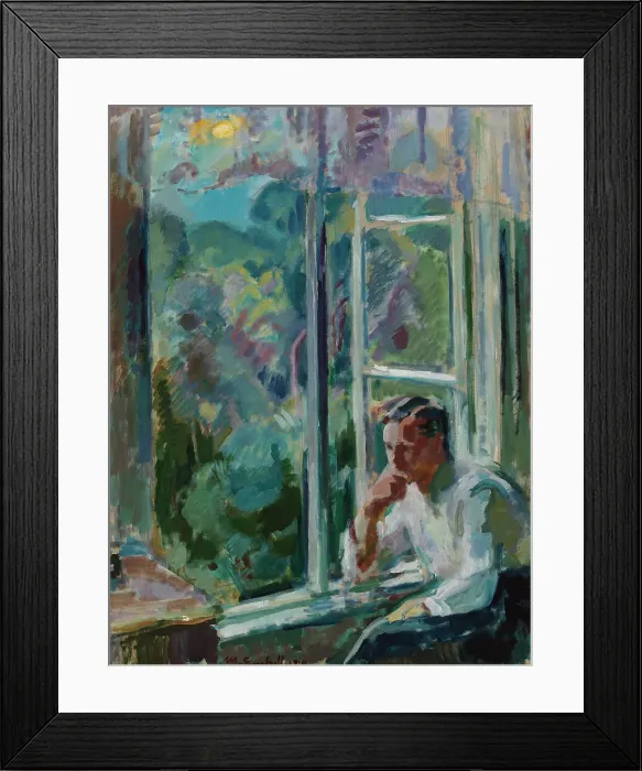 Framed Print : By the Window, 1919. Creator: Magnus Enckell Framed Print : By the Window, 1919. Creator: Magnus Enckell
