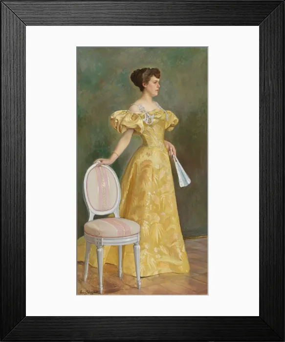 Framed Print : Baroness Elvira Sofia Wilhelmina Standertskjöld, 1896. Creator: Eero Jarnefelt Framed Print : Baroness Elvira Sofia Wilhelmina Standertskjöld, 1896. Creator: Eero Jarnefelt