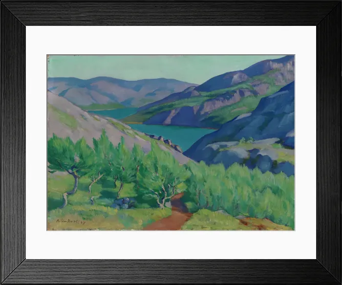 Framed Print : Summer Landscape from Linhammar, 1934. Creator: Anton Lindforss
