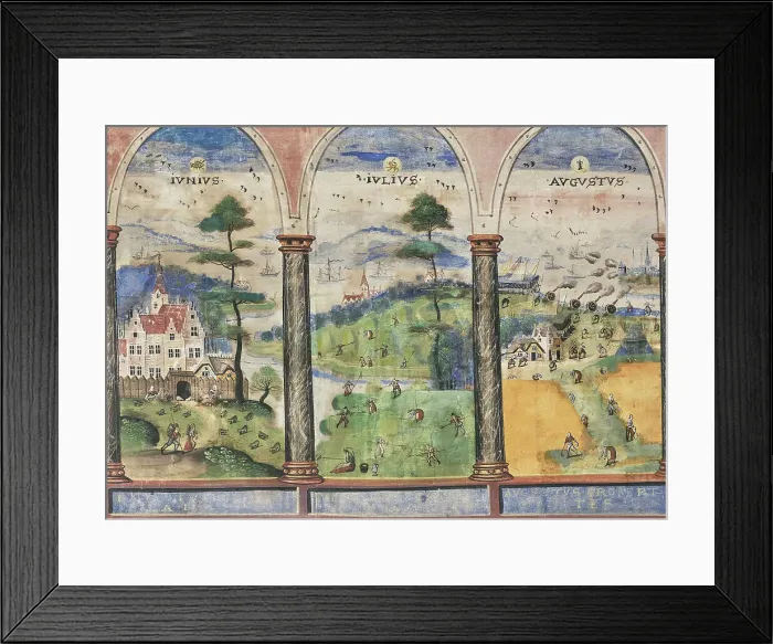 Framed Print : The Four Seasons: summer months, End of 17th-Early 18th cen. Creator: Anonymous Framed Print : The Four Seasons: summer months, End of 17th-Early 18th cen. Creator: Anonymous