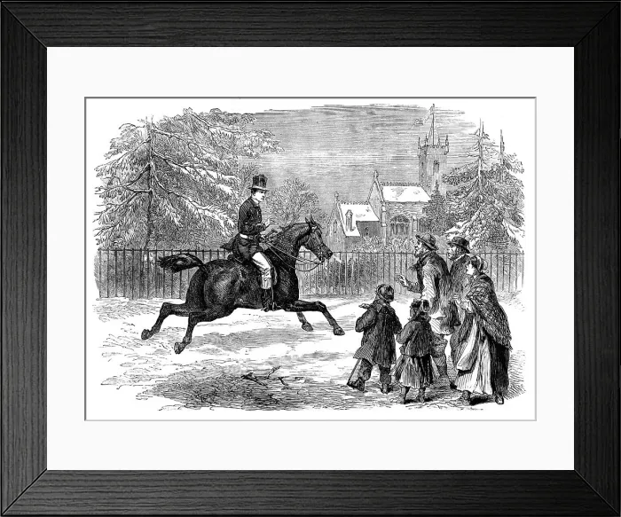Framed Print : A messenger from Sandringham to Lynn Regis, 1871. Creator: Unknown Framed Print : A messenger from Sandringham to Lynn Regis, 1871. Creator: Unknown