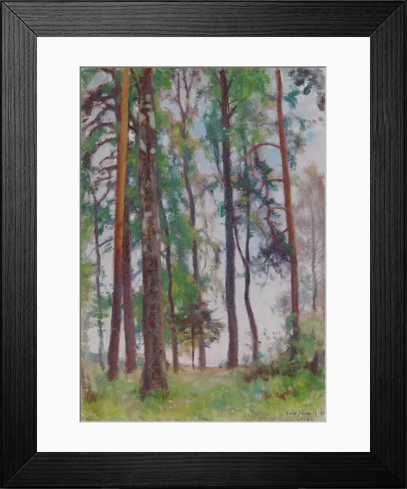 Framed Print : Pines, 1919. Creator: Eero Jarnefelt