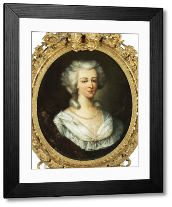 Framed Print : Portrait of Queen Marie Antoinette of France (1755-1793), Late 18th cent.. Creator: Anonymous Framed Print : Portrait of Queen Marie Antoinette of France (1755-1793), Late 18th cent.. Creator: Anonymous