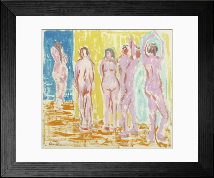 Framed Print : Nudes, 1912. Creator: Alvar Cawén Framed Print : Nudes, 1912. Creator: Alvar Cawén