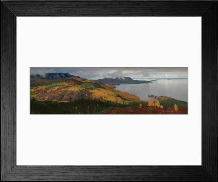 Framed Print : Autumn Landscape of Lake Pielisjärvi, 1899. Creator: Eero Jarnefelt Framed Print : Autumn Landscape of Lake Pielisjärvi, 1899. Creator: Eero Jarnefelt