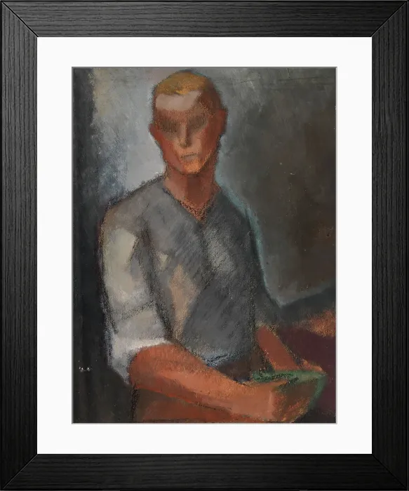 Framed Print : Worker, 1917-1917. Creator: Alvar Cawén Framed Print : Worker, 1917-1917. Creator: Alvar Cawén