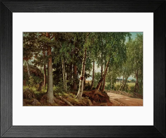 Framed Print : Forest Landscape from Haminalahti, 1880. Creator: Ferdinand von Wright Framed Print : Forest Landscape from Haminalahti, 1880. Creator: Ferdinand von Wright