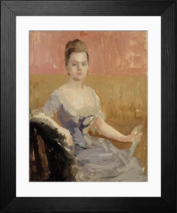 Framed Print : Portrait Study of Countess Augusta Lewenhaupt, 1887. Creator: Albert Edelfelt Framed Print : Portrait Study of Countess Augusta Lewenhaupt, 1887. Creator: Albert Edelfelt