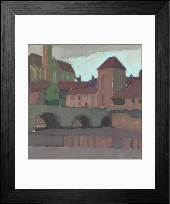 Framed Print : Cityscape, 1913. Creator: Eero Snellman Framed Print : Cityscape, 1913. Creator: Eero Snellman