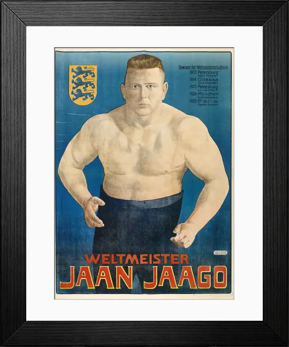 Framed Print : World Champion Jaan Jaago, c 1925. Creator: Anonymous Framed Print : World Champion Jaan Jaago, c 1925. Creator: Anonymous