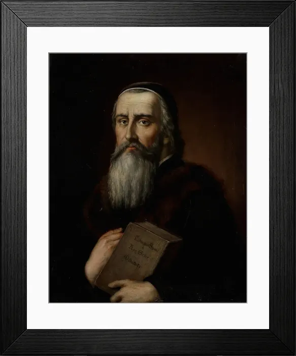 Framed Print : Portrait of Jan Amos Comenius (1592-1670), 19th century. Creator: Anonymous Framed Print : Portrait of Jan Amos Comenius (1592-1670), 19th century. Creator: Anonymous