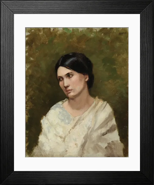 Framed Print : Portrait of a Woman, c1880-1899. Creator: Maria Martinau Framed Print : Portrait of a Woman, c1880-1899. Creator: Maria Martinau