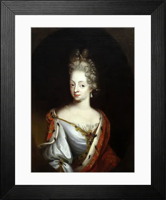Framed Print : Portrait of Louise of Mecklenburg-Güstrow (1667-1721), Queen of Denmark... 2nd Half of 18th cen. Creator: Anonymous Framed Print : Portrait of Louise of Mecklenburg-Güstrow (1667-1721), Queen of Denmark... 2nd Half of 18th cen. Creator: Anonymous