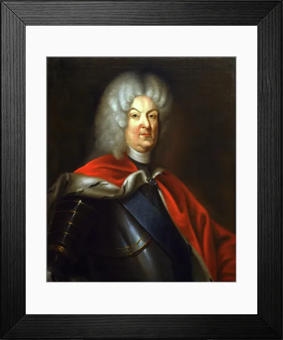 Framed Print : Portrait of Karl Leopold, Duke of Mecklenburg-Schwerin (1678-1747), Second Half of the 18th cen. Creator: Anonymous Framed Print : Portrait of Karl Leopold, Duke of Mecklenburg-Schwerin (1678-1747), Second Half of the 18th cen. Creator: Anonymous