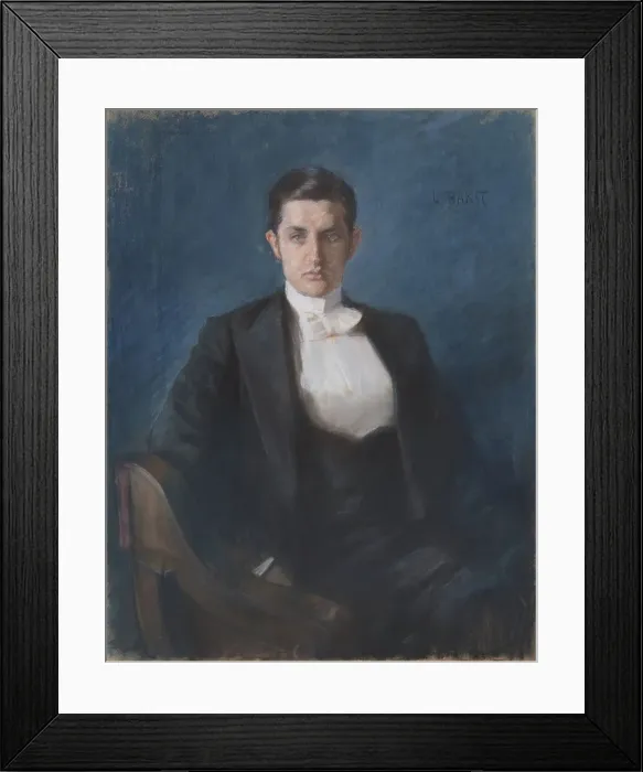 Framed Print : Portrait of Dmitry Vladimirovich Filosofov (1872-1940), 1897. Creator: Bakst, Léon (1866-1924) Framed Print : Portrait of Dmitry Vladimirovich Filosofov (1872-1940), 1897. Creator: Bakst, Léon (1866-1924)