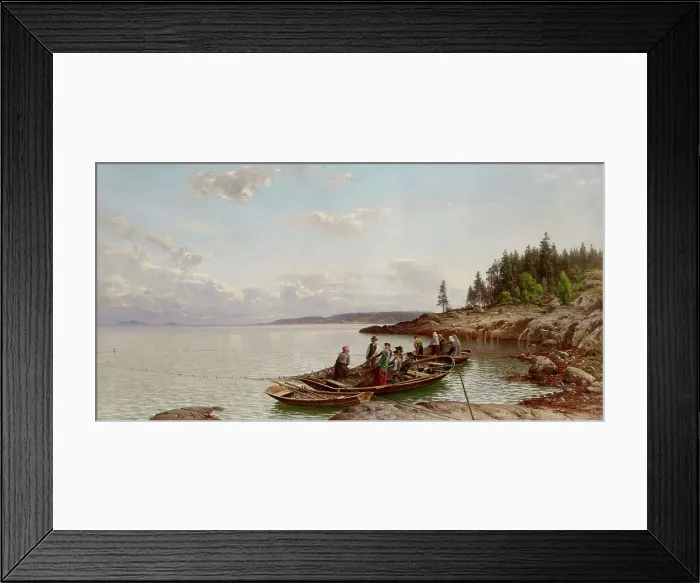 Framed Print : Morning in the Finnish Archipelago, 1887. Creator: Hjalmar Munsterhjelm