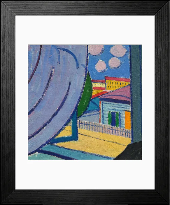 Framed Print : View from the window, 1913. Creator: Bogomazov, Alexander Konstantinovich (1880-1930) Framed Print : View from the window, 1913. Creator: Bogomazov, Alexander Konstantinovich (1880-1930)