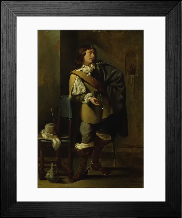 Framed Print : A young officer, c1640s. Creator: Jacob Duck Framed Print : A young officer, c1640s. Creator: Jacob Duck