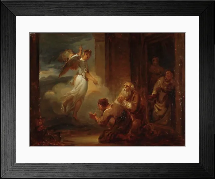 Framed Print : The Angel Leaves Tobias, 1820-1823. Creator: Alexander Lauréus Framed Print : The Angel Leaves Tobias, 1820-1823. Creator: Alexander Lauréus