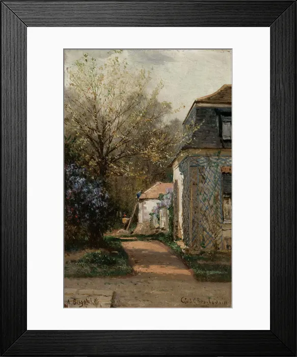 Framed Print : View outside Paris, 1850-1896. Creator: Aleksey Bogolyubov Framed Print : View outside Paris, 1850-1896. Creator: Aleksey Bogolyubov