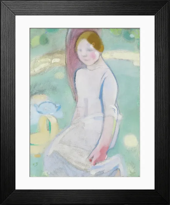 Framed Print : Under the Linden, 1911. Creator: Helene Schjerfbeck