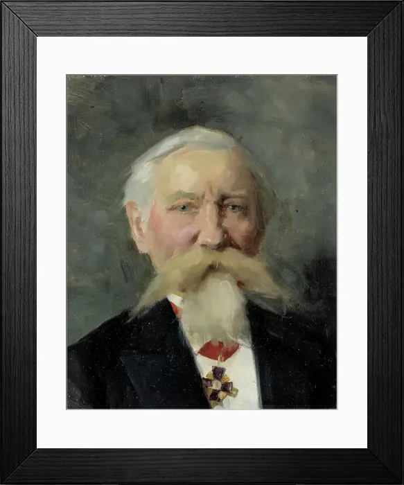 Framed Print : General Albert Westermarck, 1880-1885. Creator: Helena Westermarck Framed Print : General Albert Westermarck, 1880-1885. Creator: Helena Westermarck