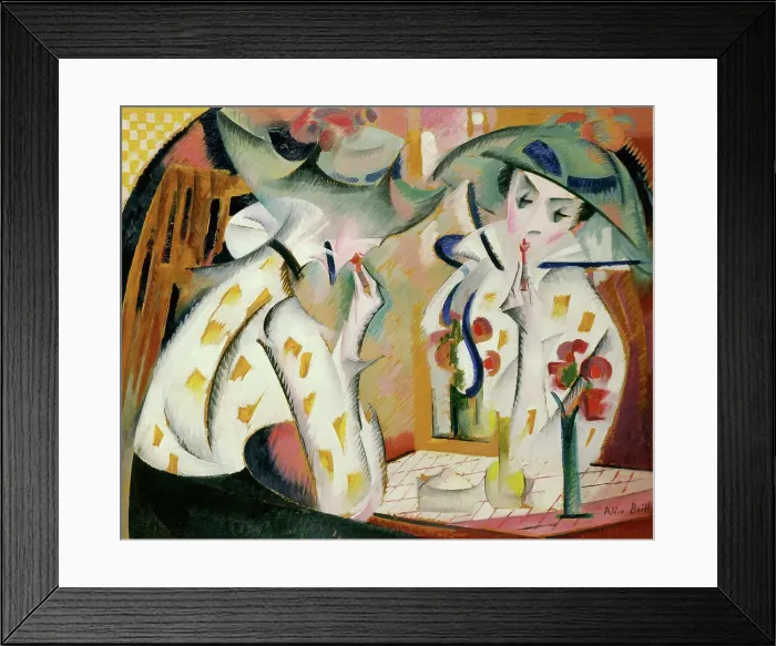 Framed Print : Woman Before a Mirror, 1918. Creator: Bailly, Alice (1872-1938) Framed Print : Woman Before a Mirror, 1918. Creator: Bailly, Alice (1872-1938)